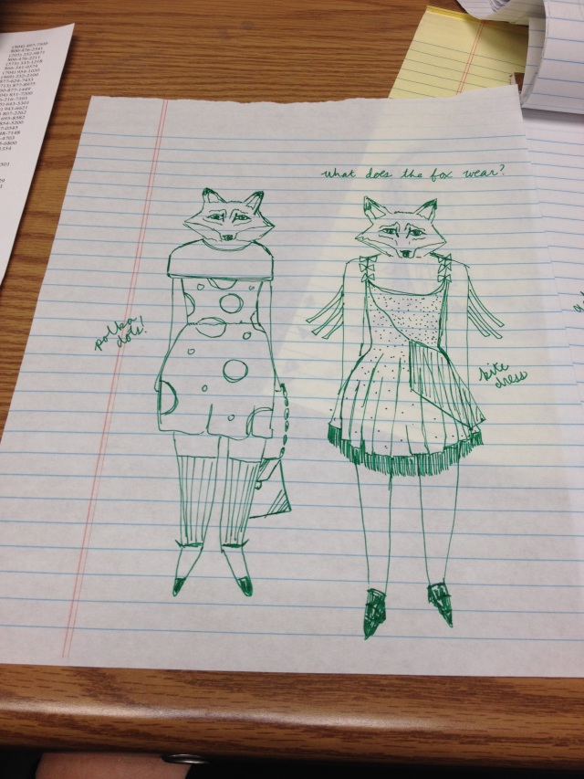 Fox doodles
